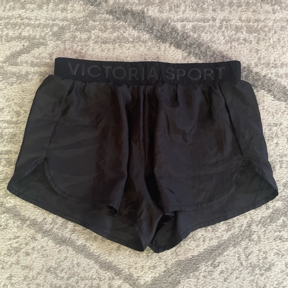 Victoria Secret Black Workout Shorts - Picture 1 of 3